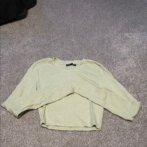Zara Light Green Crop Top